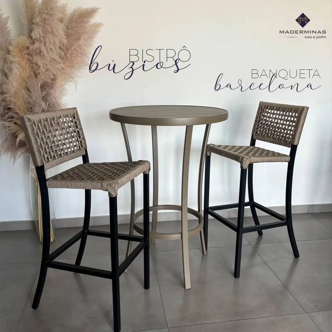 Conjunto Bistrô Búzios e Banqueta Barcelona