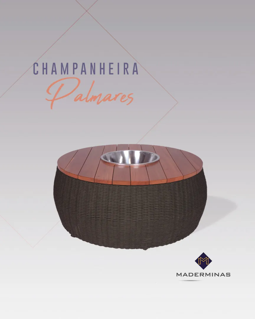 Mesa de centro champanheira Floral