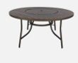 Mesa de jantar Ilha Bela disponível com e sem giratório
